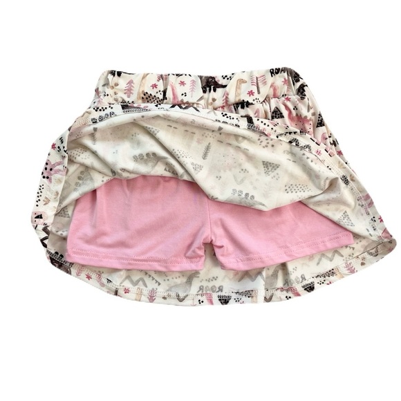 Little Eyes Prehistoric Pink Bamboo Skort - Picture 2 of 3